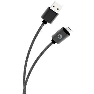 iEssentials IEN-BC6M-BK Charge & Sync Braided Micro USB to USB Cable