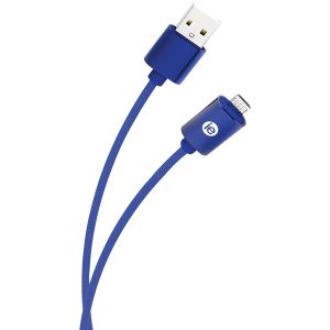 iEssentials IEN-BC6M-BL Charge & Sync Braided Micro USB to USB Cable