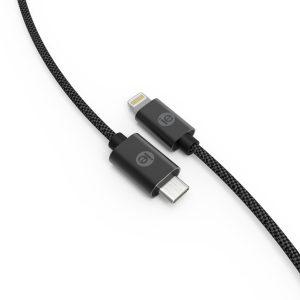 iEssentials IEN-BC6C2L-BK Braided USB-C to Lightning Cable
