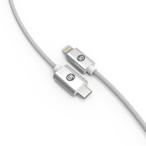 iEssentials IEN-BC6C2L-WT Braided USB-C to Lightning Cable
