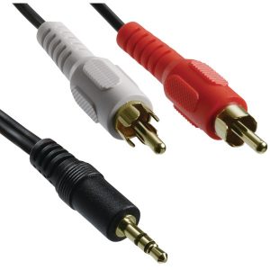 Axis 41361 Y-Adapter with 3.5mm Stereo Plug to 2 RCA Plugs