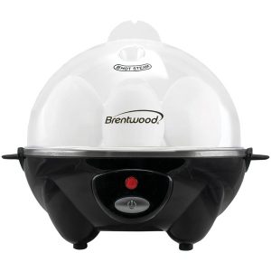 Brentwood Appliances TS-1045BK Electric Egg Cooker with Auto Shutoff (Black)