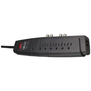 Tripp Lite HT706TSAT 7-Outlet Home Theater Surge Protector (Telephone & Dual Coaxial Protection)
