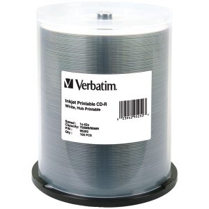 Verbatim 95252 Hub-Printable 700MB 80-Minute 52x CD-Rs