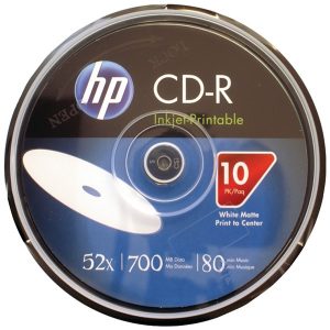 HP CR52WJH010CB 700MB 80-Minute 52x Printable CD-Rs