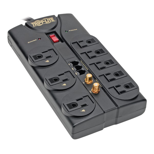 Tripp Lite TLP808TELTV Protect It! 8-Outlet Surge Protector (2 Tripp Lite TLP808TELTV Protect It! 8-Outlet Surge Protector (2