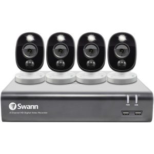 Swann SWDVK-845804WL-US 1080p Full HD Surveillance System Kit with 8-Channel 1 TB DVR and Four 1080p Cameras