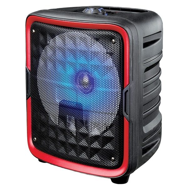 Supersonic IQ-6608DJBT- Red 8-Inch Bluetooth Speaker with True Wireless Technology (Red)