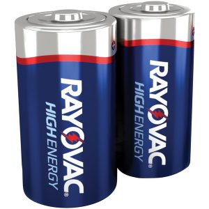 RAYOVAC 813-2F Alkaline Batteries (D; 2 pk)