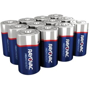 RAYOVAC 814-12PPJ Alkaline Batteries Reclosable Pro Pack (C
