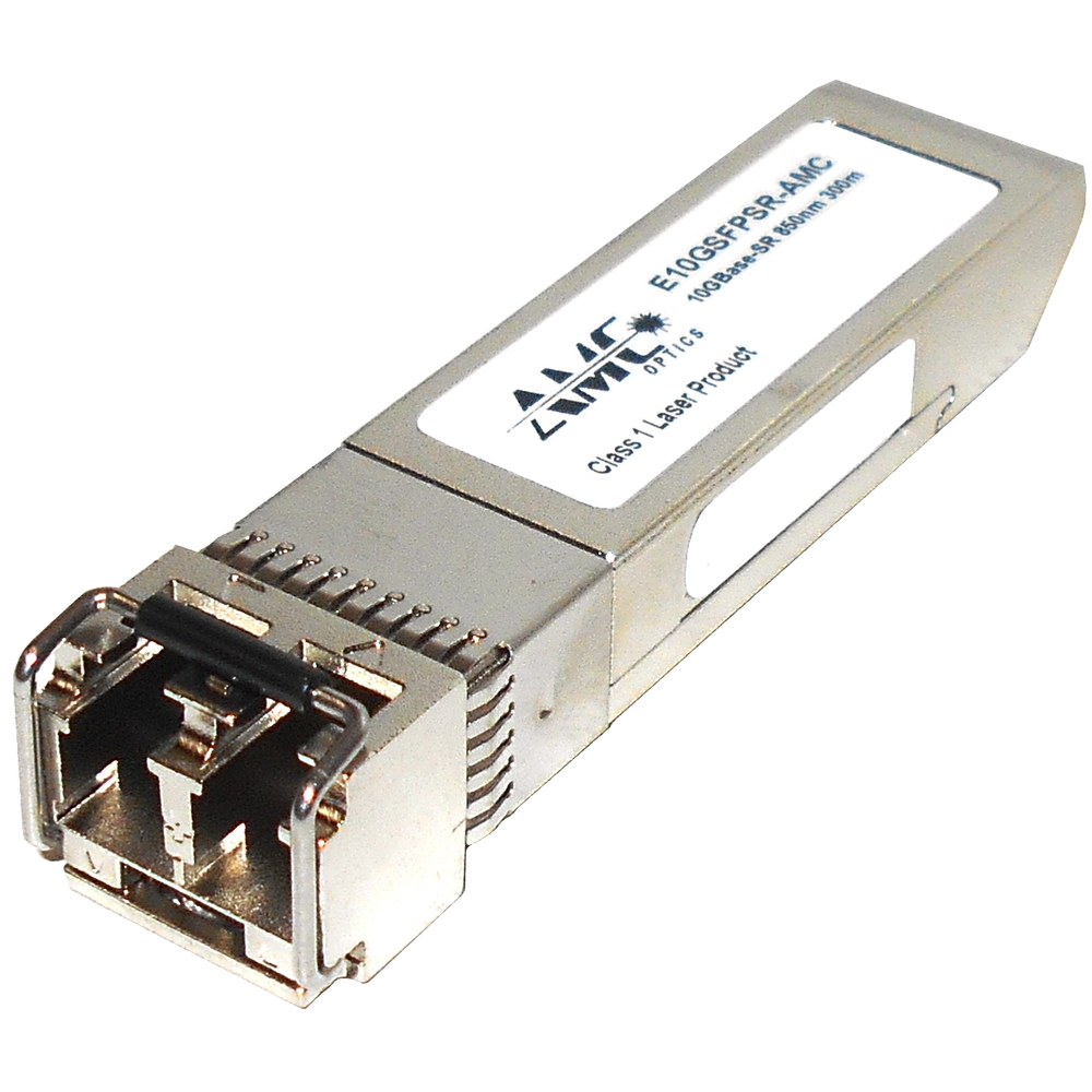 AMC Optics E10GSFPSR-AMC Ethernet SFP+ Transceiver Module - 10GBase-SR - Gigabit Ethernet AMC Optics E10GSFPSR-AMC Ethernet SFP+ Transceiver Module - 10GBase-SR - Gigabit Ethernet