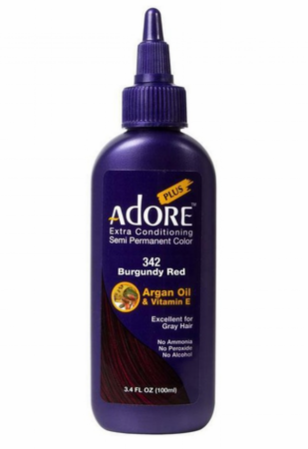 Adore Plus Semi Permanent Hair Color 342 Burgundy Red 3.4 oz