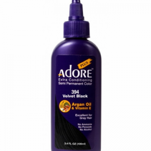 Adore Plus Semi Permanent Hair Color 394 Velvet Black 3.4 oz