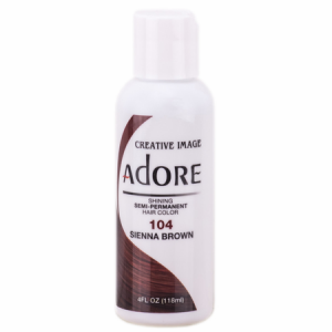Adore Semi-Permanent Hair Color 104 Sienna Brown 4 oz