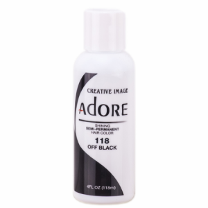 Adore Semi-Permanent Hair Color 118 Off Black 4 oz