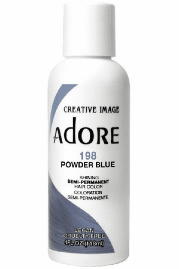 Adore Semi-Permanent Hair Color 198 Powder Blue 4 oz