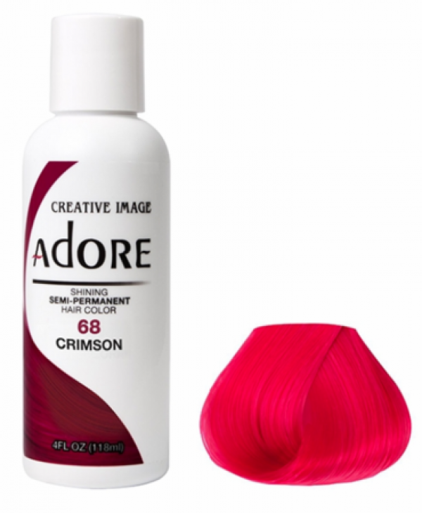 Adore Semi-Permanent Hair Color 68 Crimson 4 oz