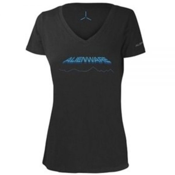 Alienware AWSWDL Space-Age Gaming Gear T-Shirt - Large - Ladies - Gray