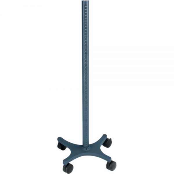 Anthro Zido Pole Cart - 150 lb Capacity - 4 Casters - 4 Caster Size - Steel - 21.3 Width x 20 Depth x 66 Height - Cool Gray
