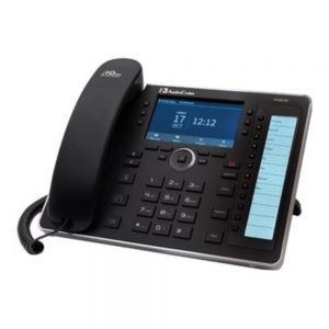 AudioCodes UC445HDEG VOIP Phone POE - 4.3 Inch Color Multi-Lingual LCD Screen - Black