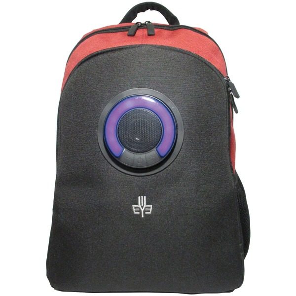 3Eye 3EYE-RED Backpack with Bluetooth Speaker (Red)