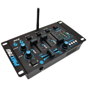 Pyle Pro PMX7BU 3-Channel Bluetooth DJ Audio Mixer