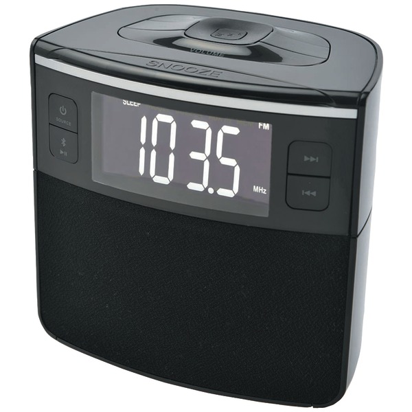 SYLVANIA SCR1986BT-AS Bluetooth Clock Radio with Auto-Set Dual Alarm Clock & USB Charging SYLVANIA SCR1986BT-AS Bluetooth Clock Radio with Auto-Set Dual Alarm Clock & USB Charging