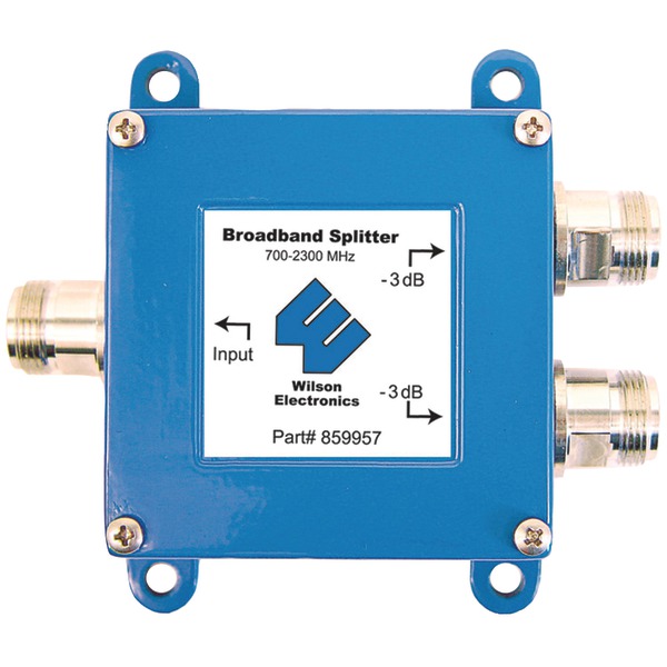 Wilson Electronics 859957 50ohm 2-Way Cellular Signal Splitter Wilson Electronics 859957 50ohm 2-Way Cellular Signal Splitter