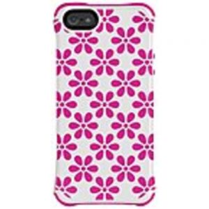 Ballistic iPhone 5 Aspira Series Case - For iPhone - Pink and White Flower - Rubberized - Shock Absorbing - Plastic