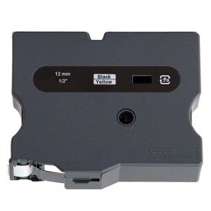 Brother TX Series Laminated Tape Cartridge - 1 1/2 Width x 50 ft Length - Direct Thermal - Yellow - 1 Each