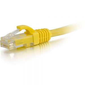 C2G-10ft Cat5e Snagless Unshielded (UTP) Network Patch Cable - Yellow - Category 5e for Network Device - RJ-45 Male - RJ-45 Male - 10ft - Yellow
