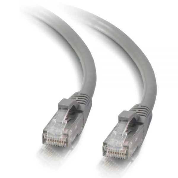C2G 10ft Cat5e Snagless Unshielded (UTP) Network Patch Ethernet Cable-Gray - Category 5e for Network Device - RJ-45 Male - RJ-45 Male - 10ft - Gray