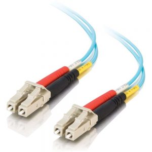 C2G 15m LC-LC 10Gb 50/125 Duplex Multimode OM3 Fiber Cable - Aqua - 49ft - 15m LC-LC 10Gb 50/125 Duplex Multimode OM3 Fiber Cable - Aqua - 49ft