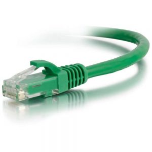 C2G-1ft Cat6 Snagless Unshielded (UTP) Network Patch Cable - Green - Category 6 for Network Device - RJ-45 Male - RJ-45 Male - 1ft - Green