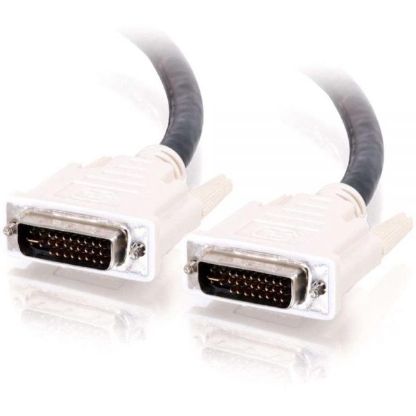 C2G 2m DVI-I M/M Dual Link Digital/Analog Video Cable (6.5ft) - DVI-I Male - DVI-I Male - 6.56ft - Black