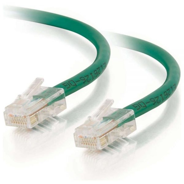 C2G-3ft Cat5e Non-Booted Unshielded (UTP) Network Patch Cable - Green - Category 5e for Network Device - RJ-45 Male - RJ-45 Male - 3ft - Green