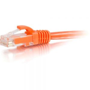 C2G-6ft Cat6 Snagless Unshielded (UTP) Network Patch Cable - Orange - Category 6 for Network Device - RJ-45 Male - RJ-45 Male - 6ft - Orange