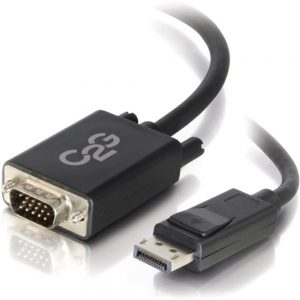 C2G 6ft DisplayPort to VGA Adapter Cable - DP to VGA - Black - DisplayPort/VGA for Notebook