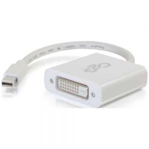 C2G 757120543190 54319 8-inch Mini DisplayPort to DVI-D Active Adapter Converter - White