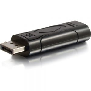 C2G DisplayPort to HDMI Adapter - DP to HDMI Converter - 1 x DisplayPort Male Digital Audio/Video - 1 x HDMI Female Digital Audio/Video - Nickel Connector - Black