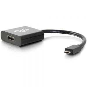 C2G USB 3.1 USB Type C to HDMI Adapter - USB C to HDMI Black - TAA - USB Type C to HDMI Audio Video Adapter