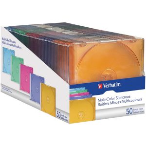 Verbatim 94178 Color CD/DVD Slim Cases