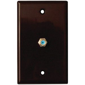DataComm Electronics 32-2024-BR 2.4 GHz Coaxial Wall Plate (Brown)