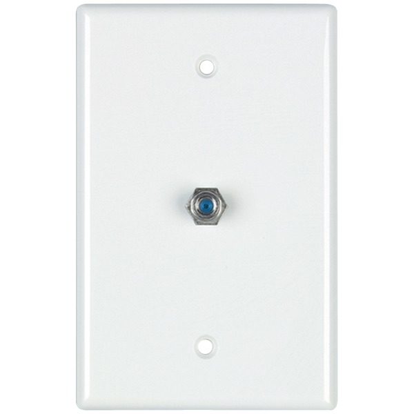 DataComm Electronics 32-2024-WH 2.4 GHz Coaxial Wall Plate (White)
