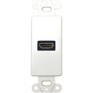 DataComm Electronics 20-4501-WH Decor Wall Plate Insert with 90deg HDMI Connector