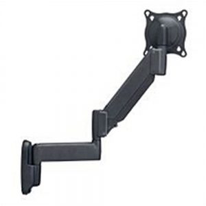 Chief MSP-DCCFWG110B Height Adjustable Dual Arm Wall Mount for LCD Monitor/TVs - Black