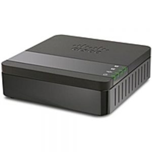 Cisco 2-Port Analog Telephone Adapter with Router For Multiplatform - 2 x RJ-45 - 2 x FXS - Fast Ethernet - Wall Mountable