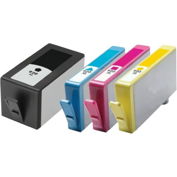 Compatible HP N9H61FN-R 920XL Black and 920 Cyan/Magenta/Yellow Ink Cartridges