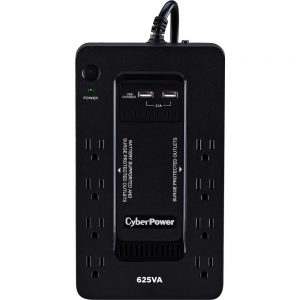 CyberPower ST625U Standby UPS 625VA/360W - Compact - 120 V AC - 2 Minute Stand-by Time - Compact - 8 x NEMA 5-15R
