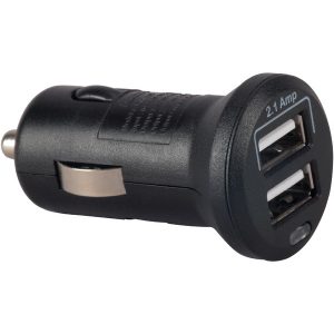 RCA MINIME2ZV 2.1-Amp 2-Outlet DC to USB Mini Power Adapter